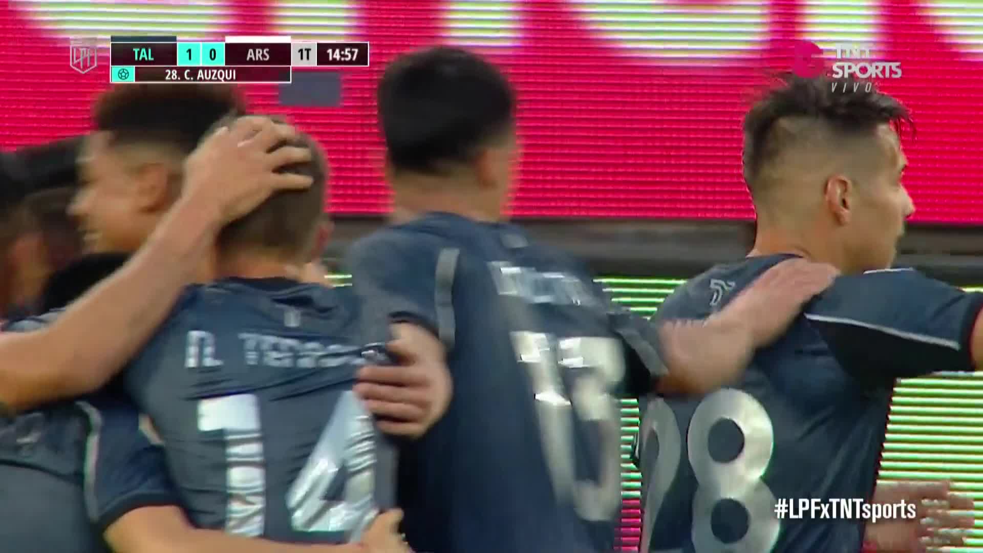 El golazo de Auzqui para el 1-0 de Talleres ante Arsenal