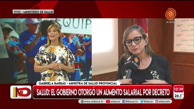 Barbás explicó el aumento salarial por decreto para el equipo de salud