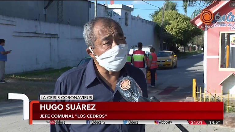 Los Cedros: zona roja sin casos de coronavirus, pero con fuertes controles