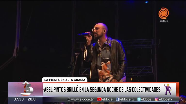 Abel Pintos en Alta Gracia: reveló cómo se prepara para cada show