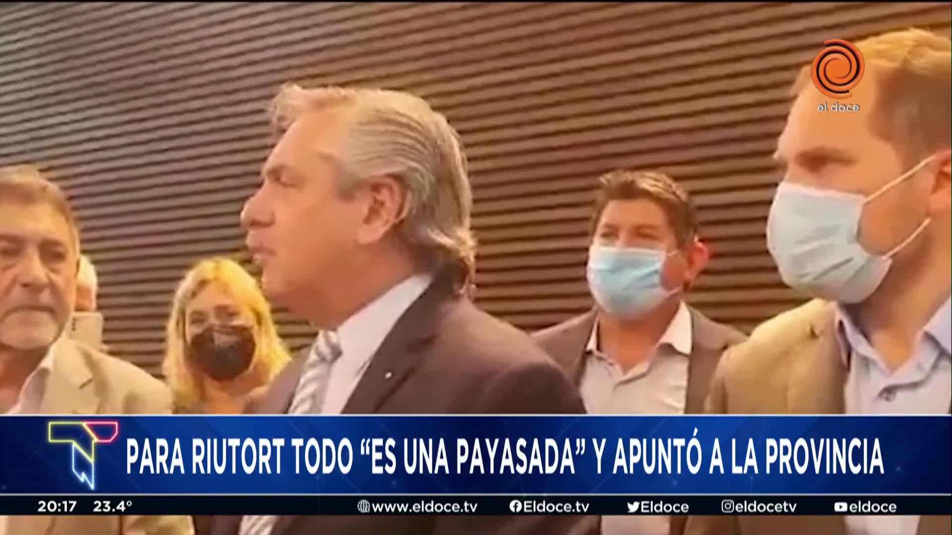 Olga Riutort defendió a Fernández y dijo que todo "es una payasada"