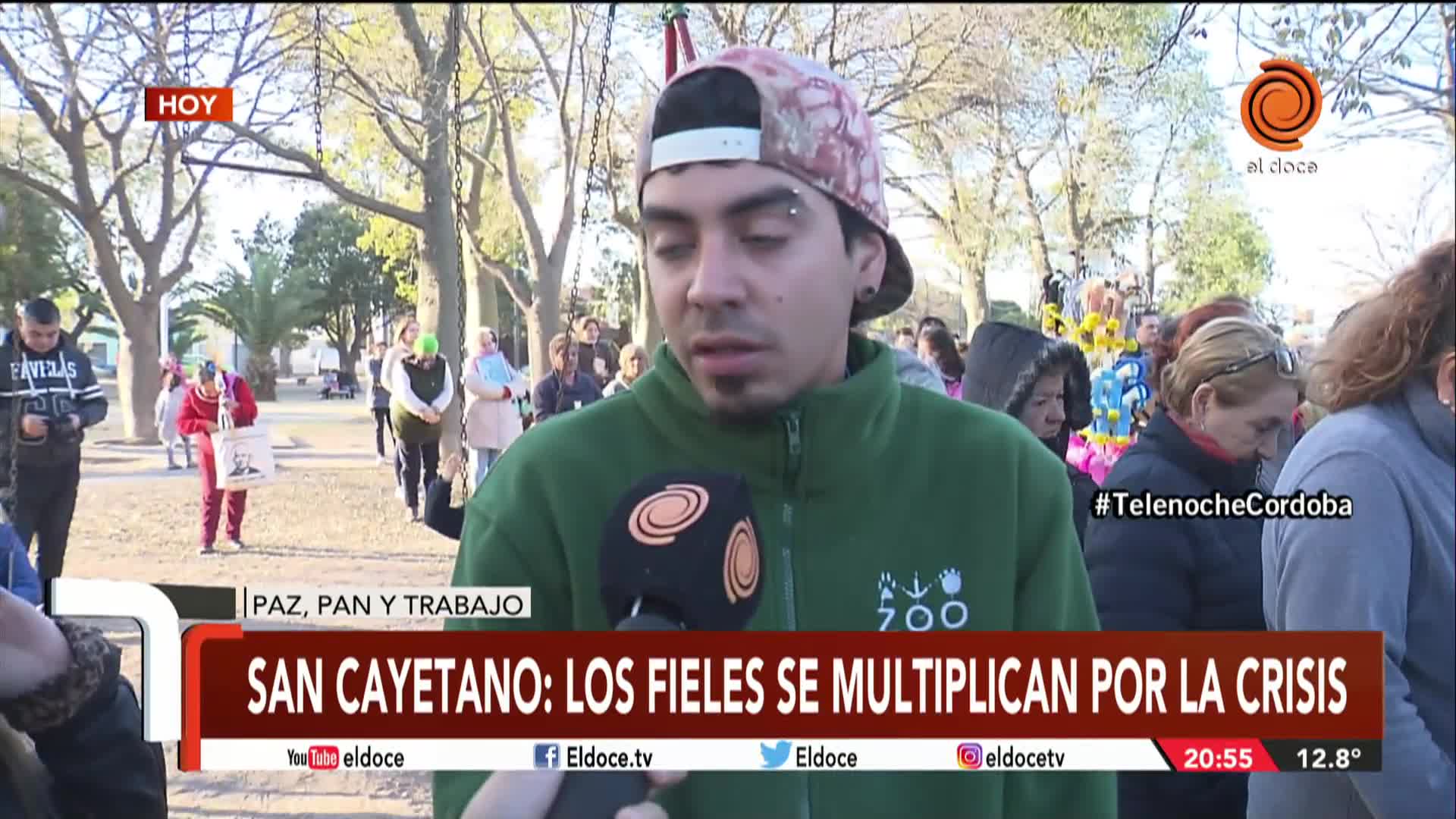 San Cayetano: los fieles se multiplican por la crisis