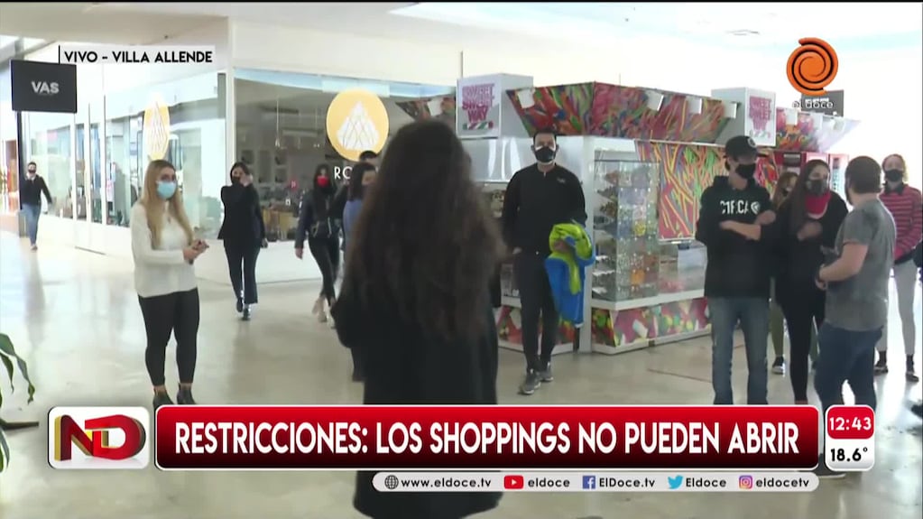 El reclamo de comerciantes del shopping de Villa Allende