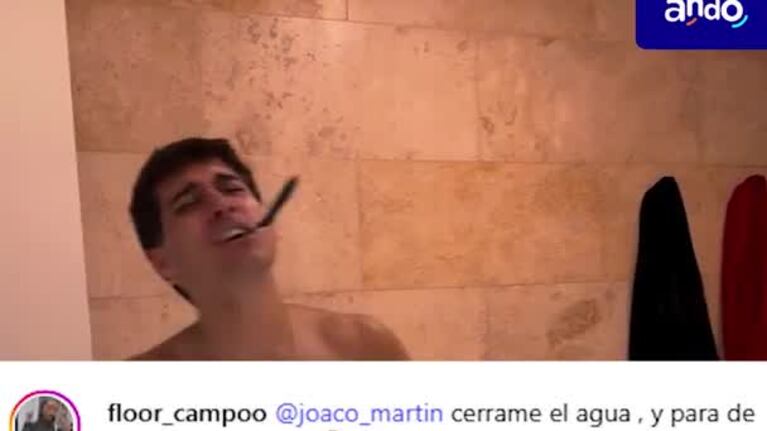 El descuido de Joaco Martín que sus seguidoras no le dejaron pasar