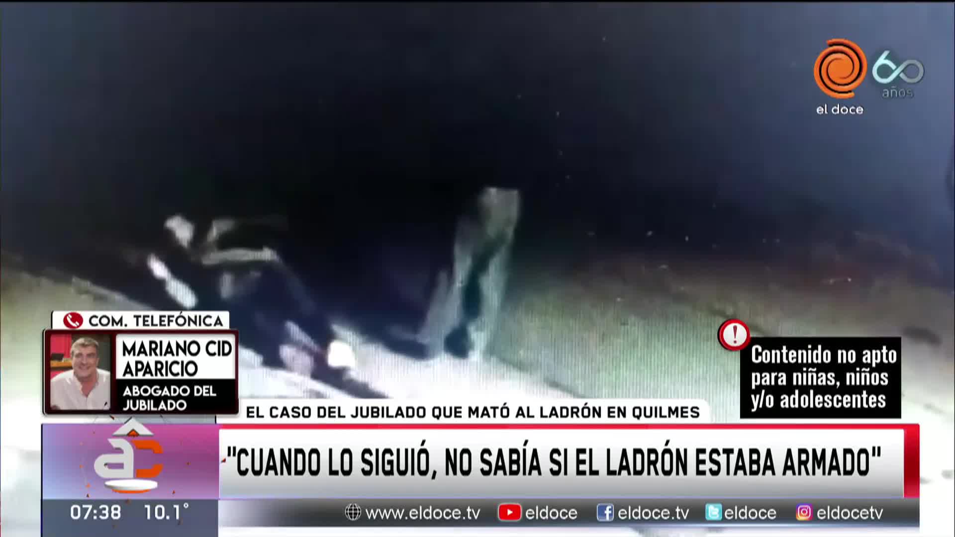 La palabra del abogado del jubilado que mató al ladrón