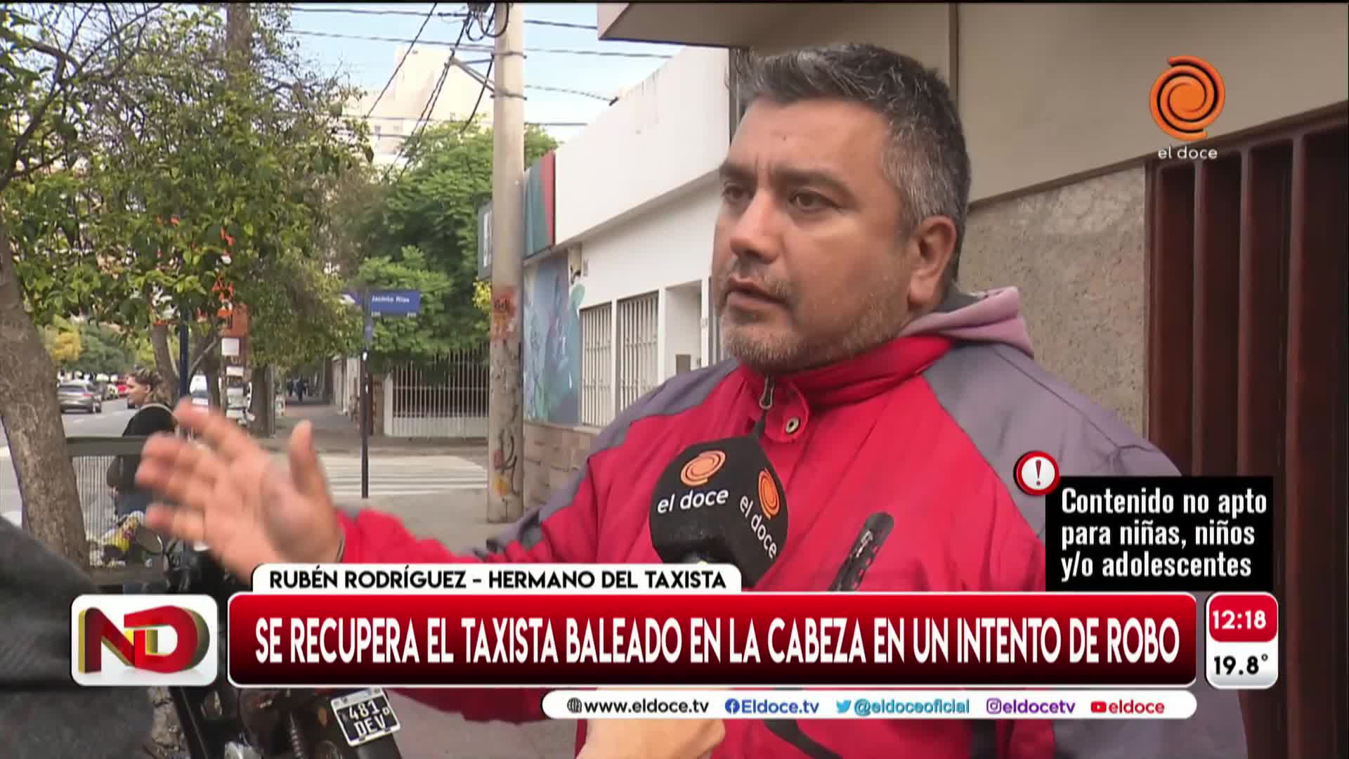 El hermano del taxista baleado: “Le tiraron a la cabeza”