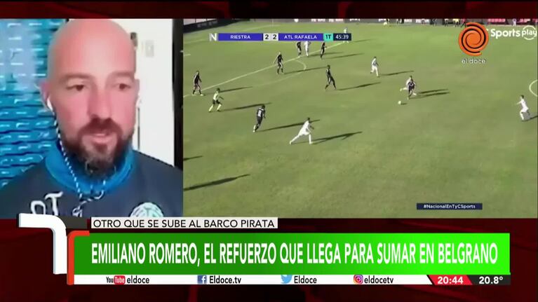 El entusiasmo del DT de Belgrano por la llegada del nuevo refuerzo