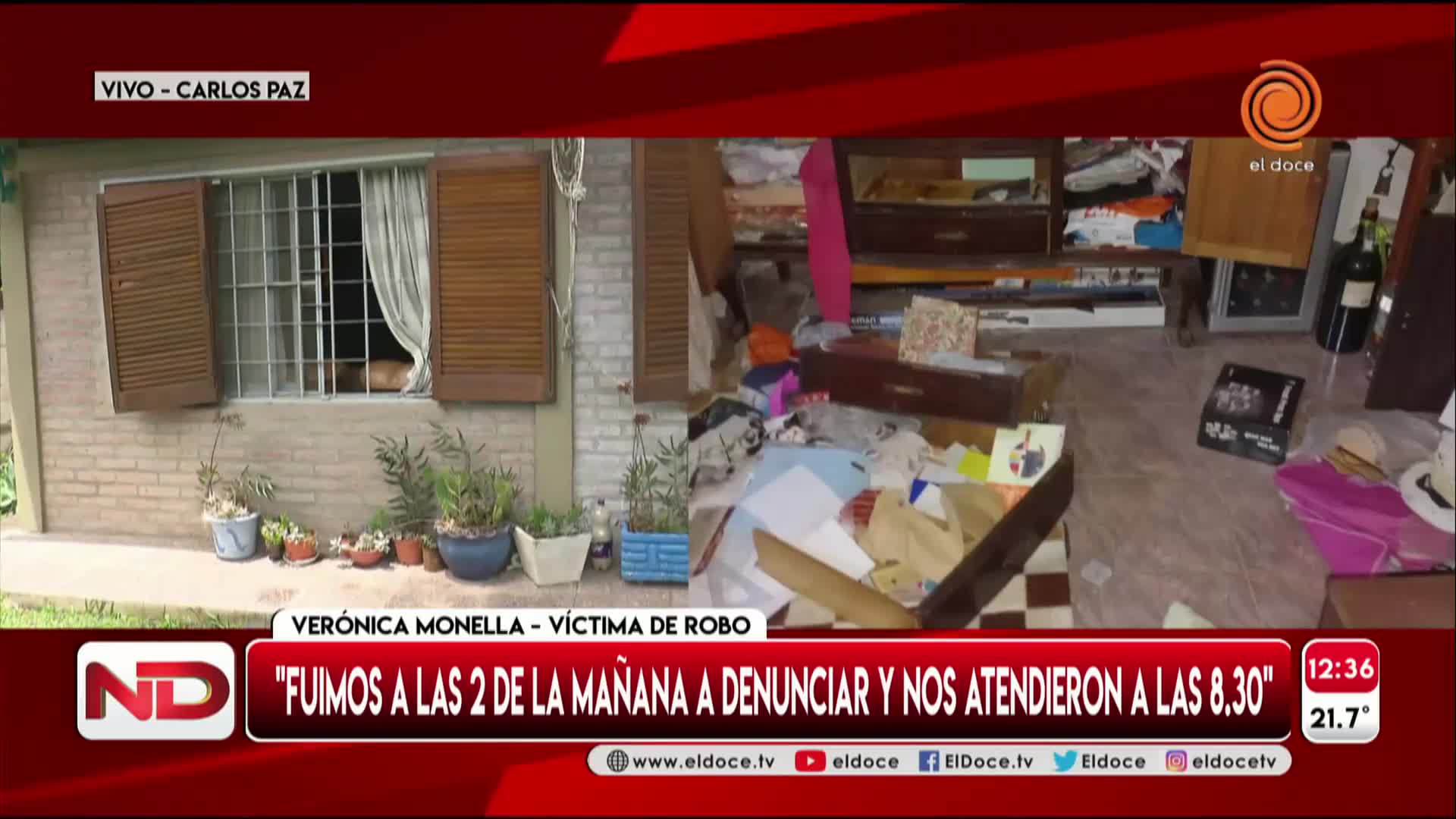 Desconectaron la alarma, rompieron una reja y desvalijaron una casa en Carlos Paz