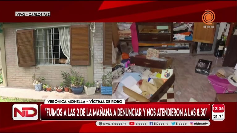 Desconectaron la alarma, rompieron una reja y desvalijaron una casa en Carlos Paz