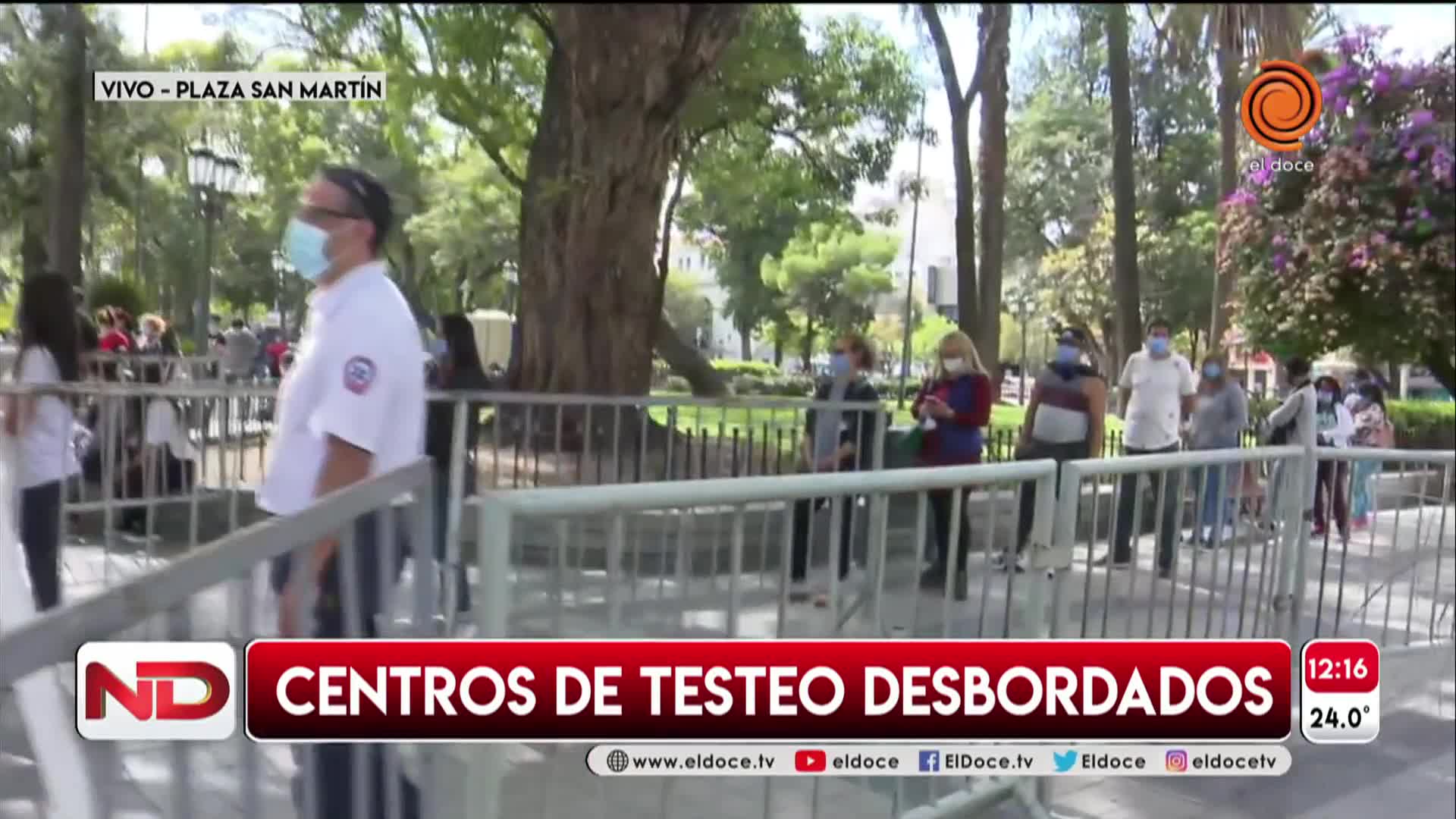 Se multiplicó la cantidad de gente en los centros de testeo