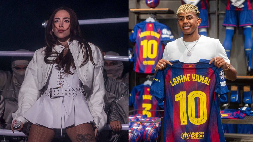 Nicki Nicole fue al entrenamiento del Bacelona
