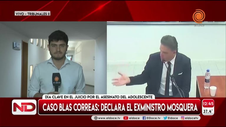 Juicio por Blas: Mosquera complicó a la jefa de Policía en su declaración