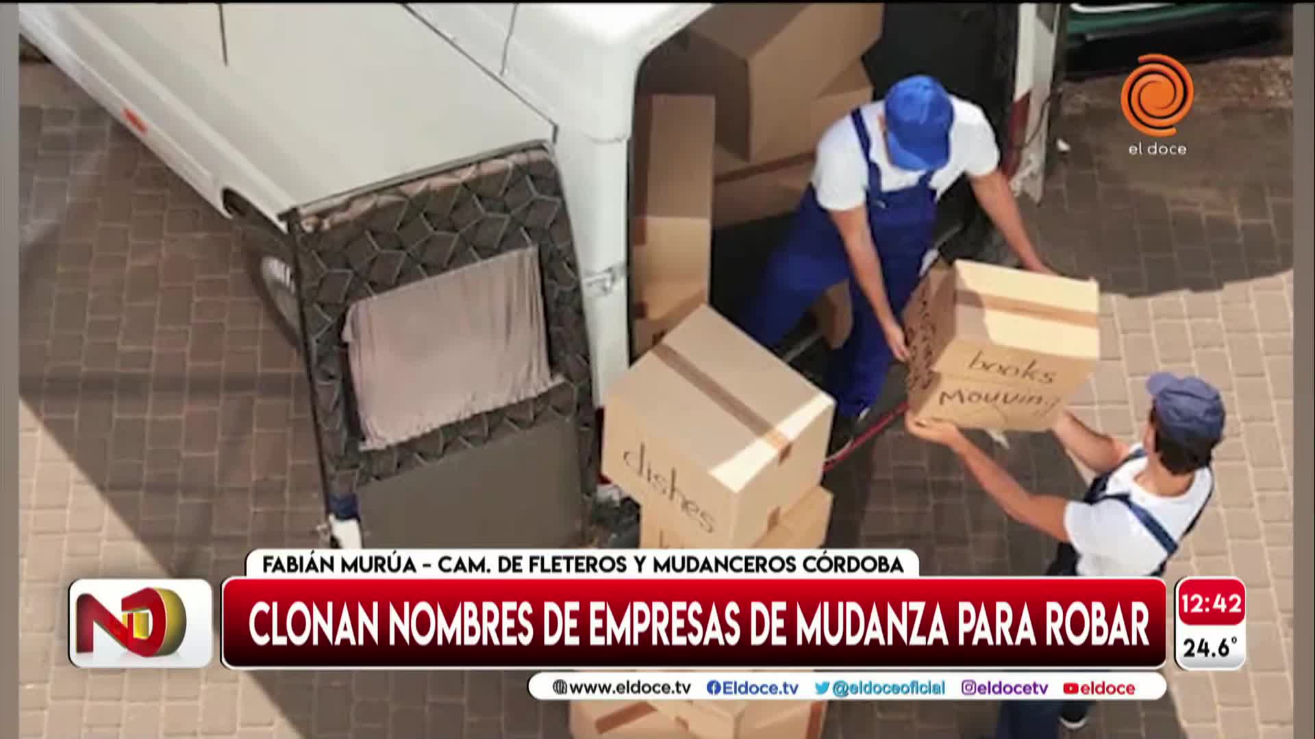 Se hacen pasar por empresas de mudanzas y roban