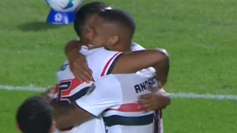 El gol de Sabino y el 1 a 0 de Sao Paulo ante Talleres