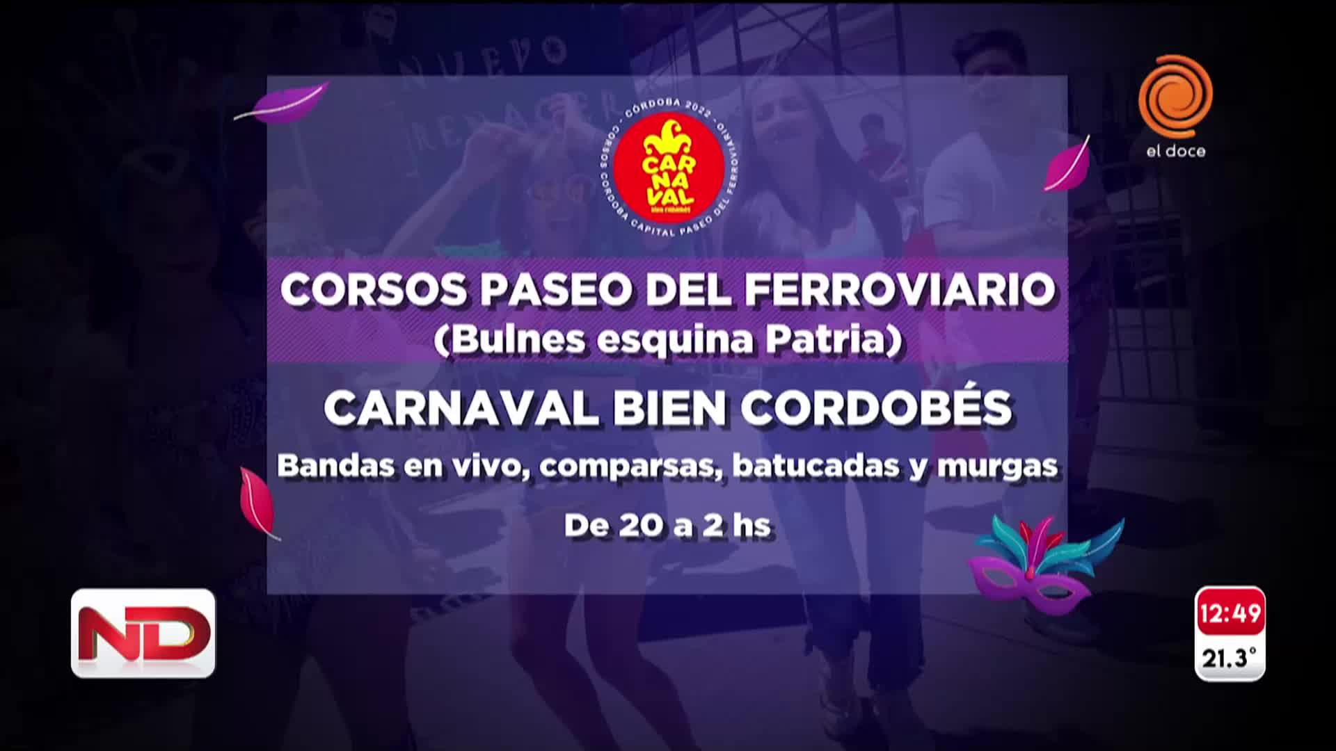 Este fin de semana vuelven los corsos al Paseo del Ferroviario