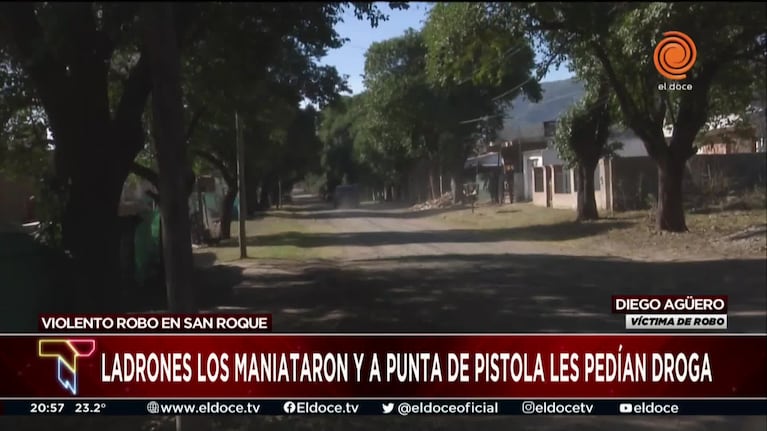 Violento asalto en comuna San Roque