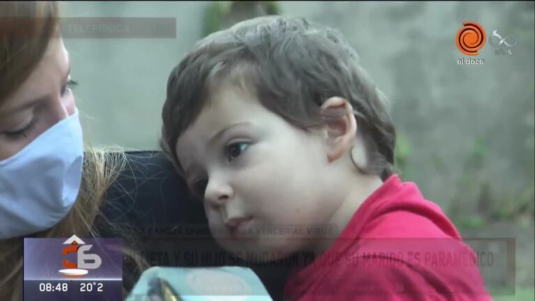 Marcelo es paramédico y decidió separarse de su familia para protegerse