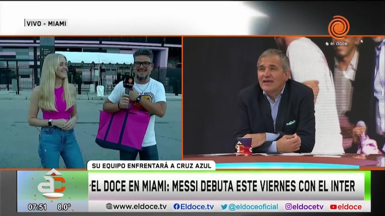 El Doce recorrió el estadio en el que debutará Messi en Miami