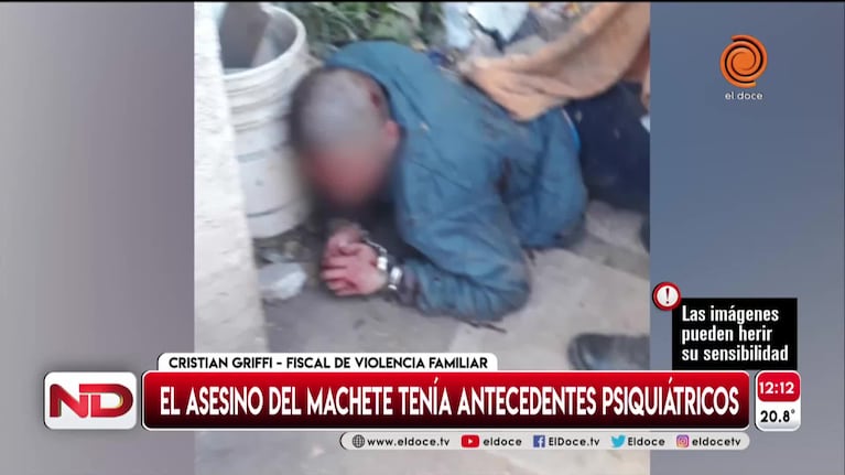 El asesino del machete tiene antecedentes psiquiátricos 