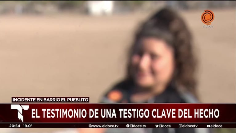 La tía de la joven baleada contó cómo fue el momento del impacto