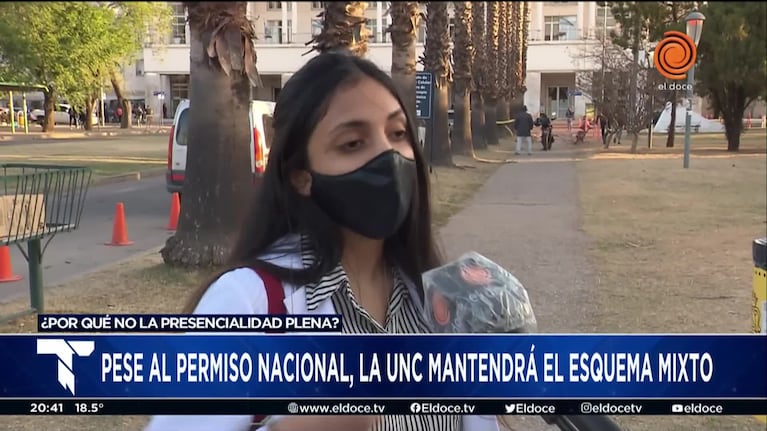 Pese a la decisión de la UNC, los estudiantes prefieren la presencialidad plena