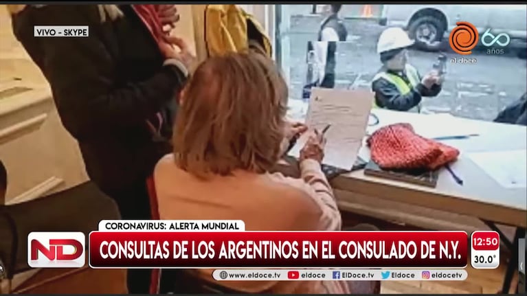 Incesantes consultas de argentinos en el consulado de Nueva York
