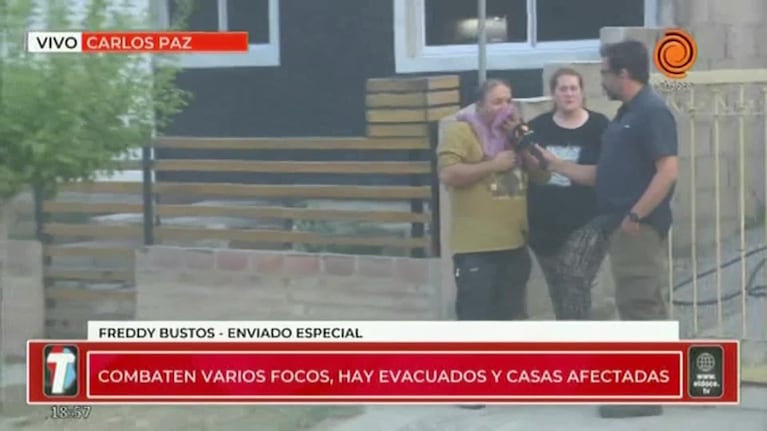 El drama en un barrio evacuado en Carlos Paz