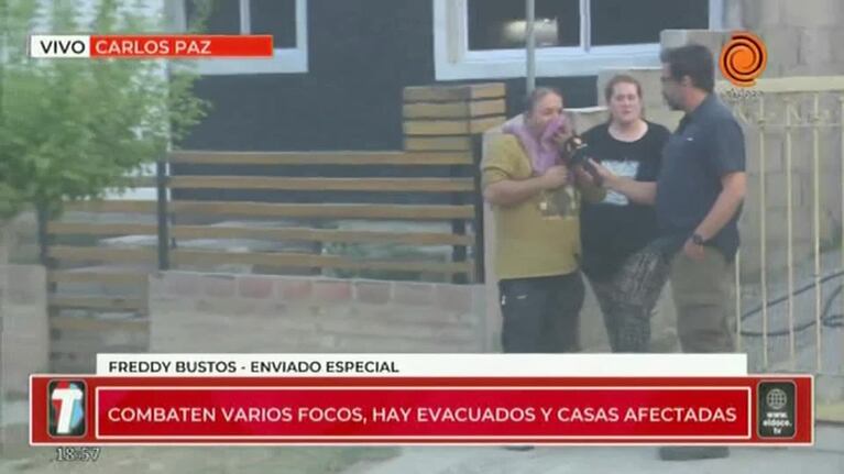 El drama en un barrio evacuado en Carlos Paz