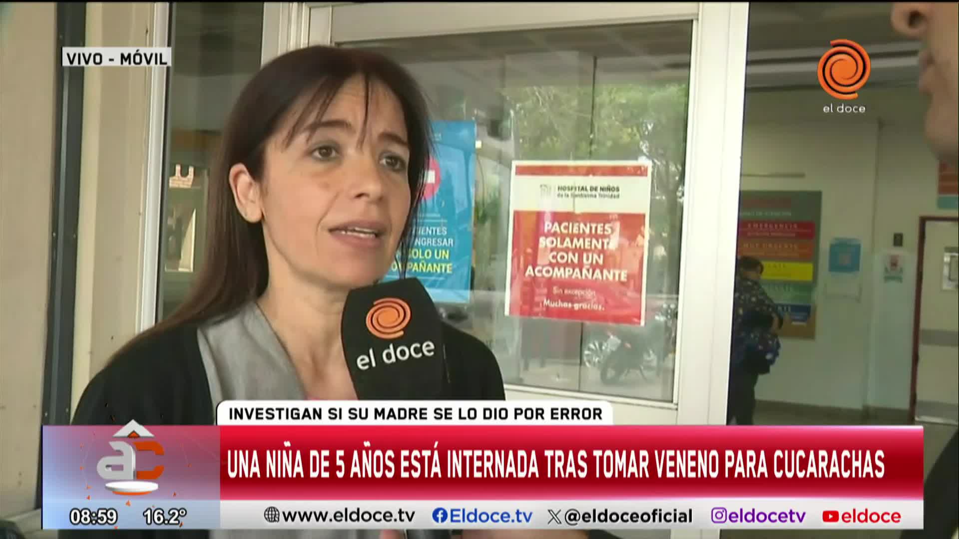 El estado de salud de la nena que tomó veneno para cucarachas