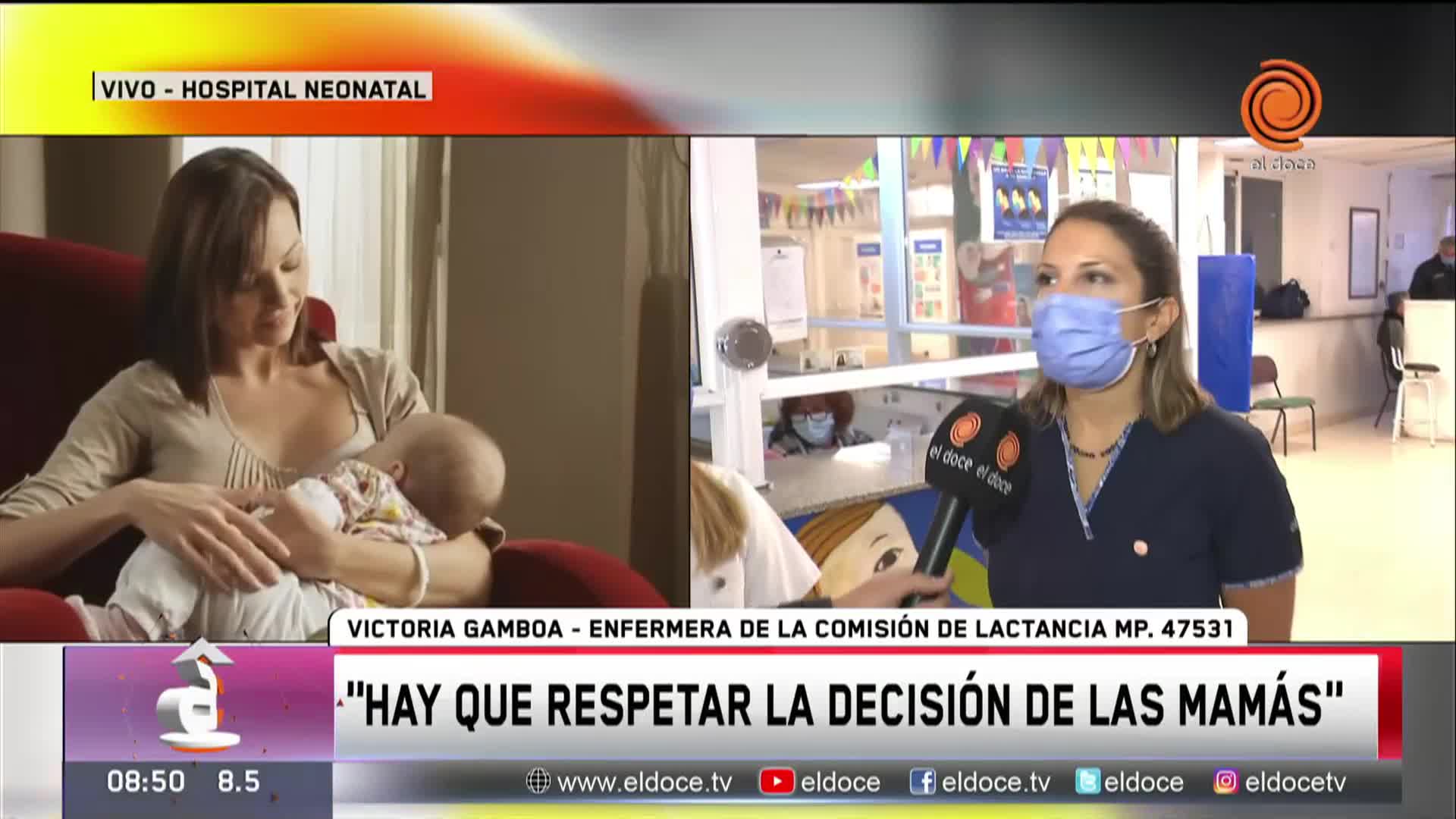 La importancia de la lactancia materna: "Hay que respetar la decisión de las mamás"