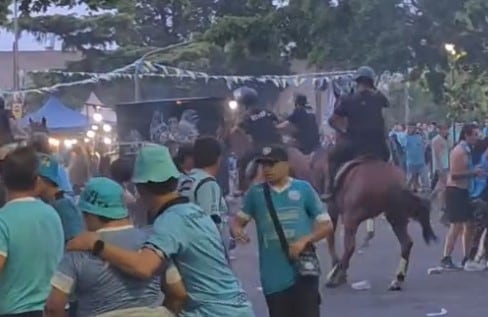 Tensión y corridas en la previa de Belgrano-Argentinos en Rosario