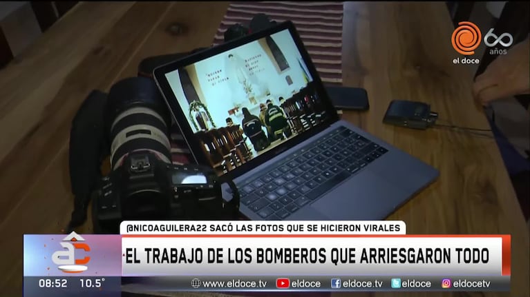 Arriesgaron todo y hasta rezaron: así vivieron el incendio los bomberos