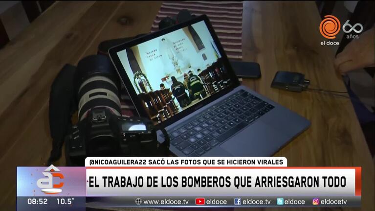 Arriesgaron todo y hasta rezaron: así vivieron el incendio los bomberos