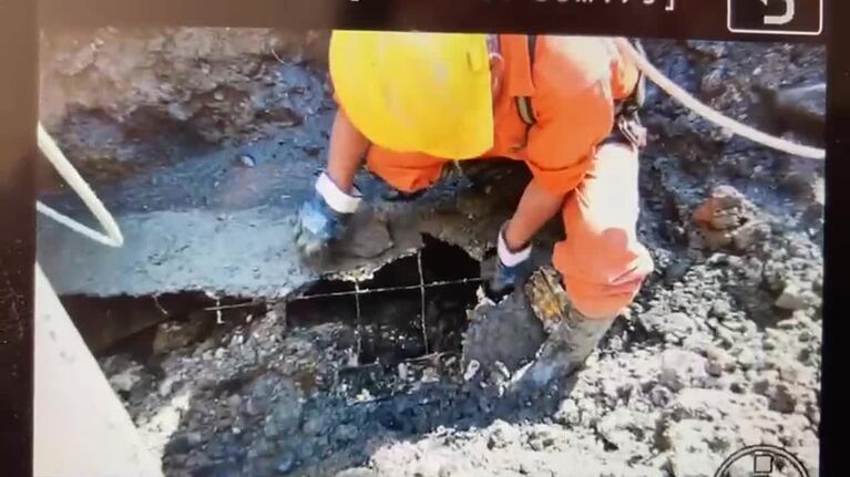 El deterioro del caño de cloacas en Villa Páez