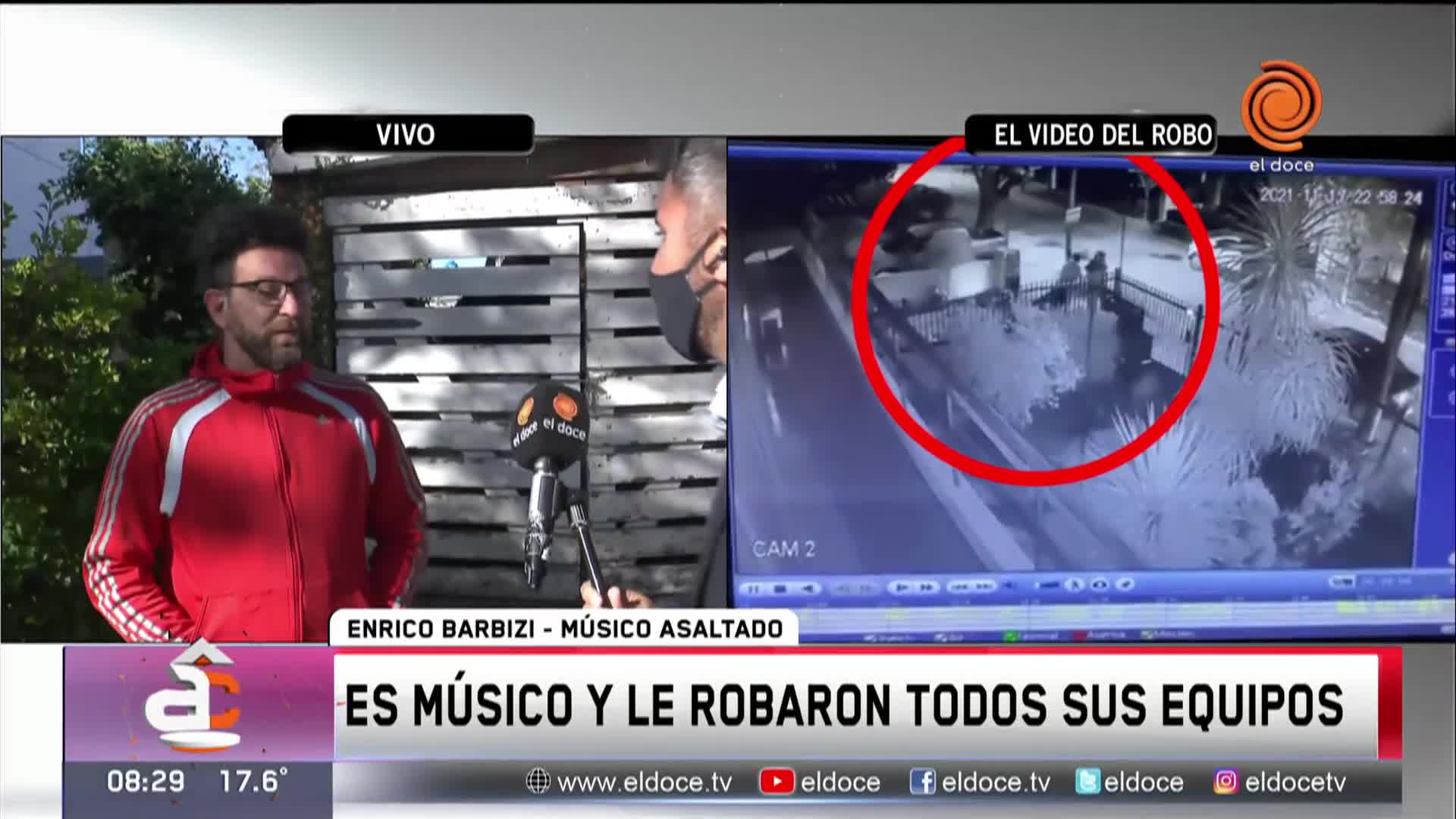 Es músico y le robaron todos sus instrumentos