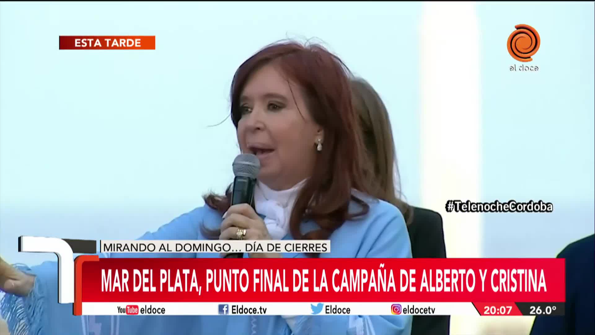 Alberto Fernández cerró su campaña en Mar del Plata con Cristina
