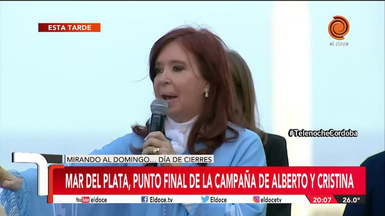 Alberto Fernández cerró su campaña en Mar del Plata con Cristina