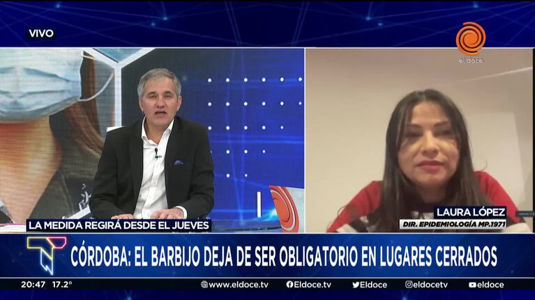 El barbijo deja de ser obligatorio en Córdoba: las precisiones de la Provincia