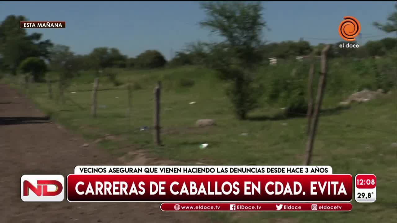 El lugar donde se hacen las carreras clandestinas de caballos