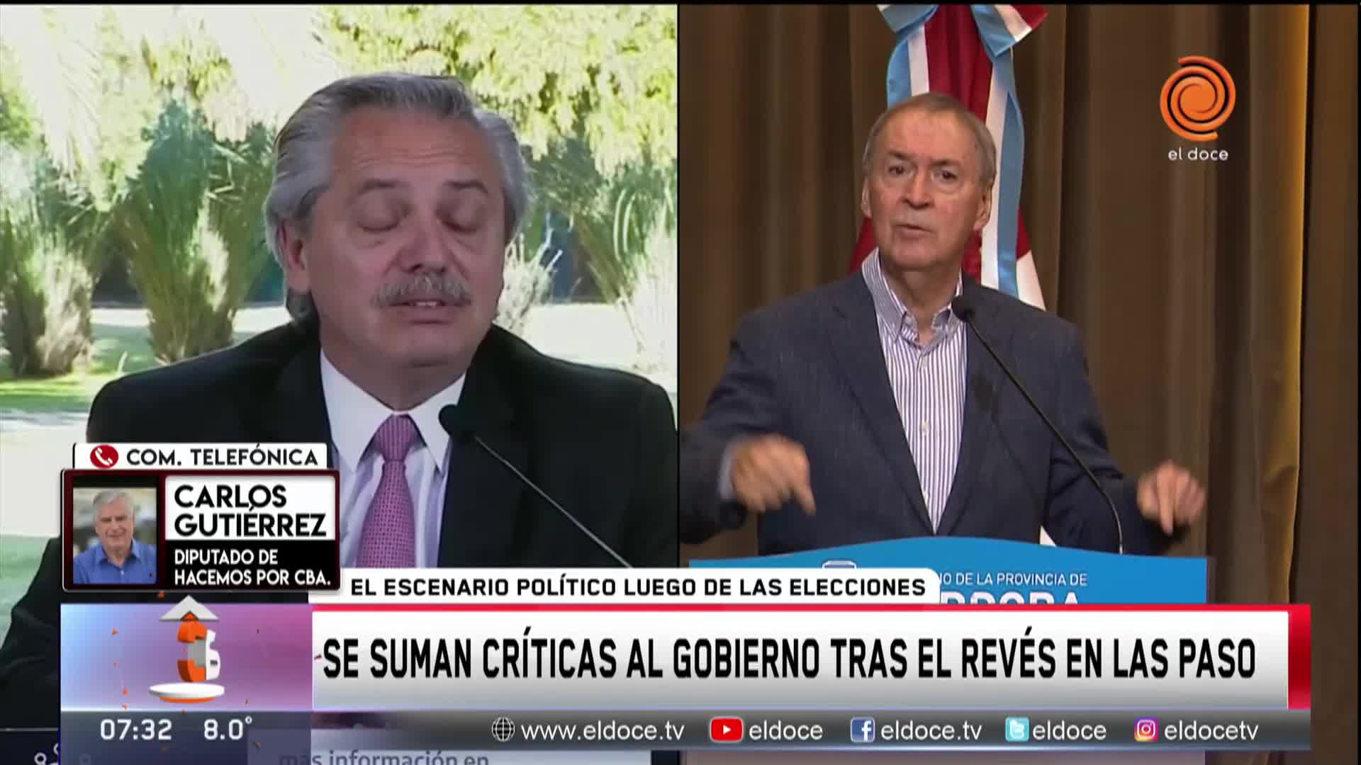 Carlos Gutiérrez: "Con el kirchnerismo somos el agua y el aceite"