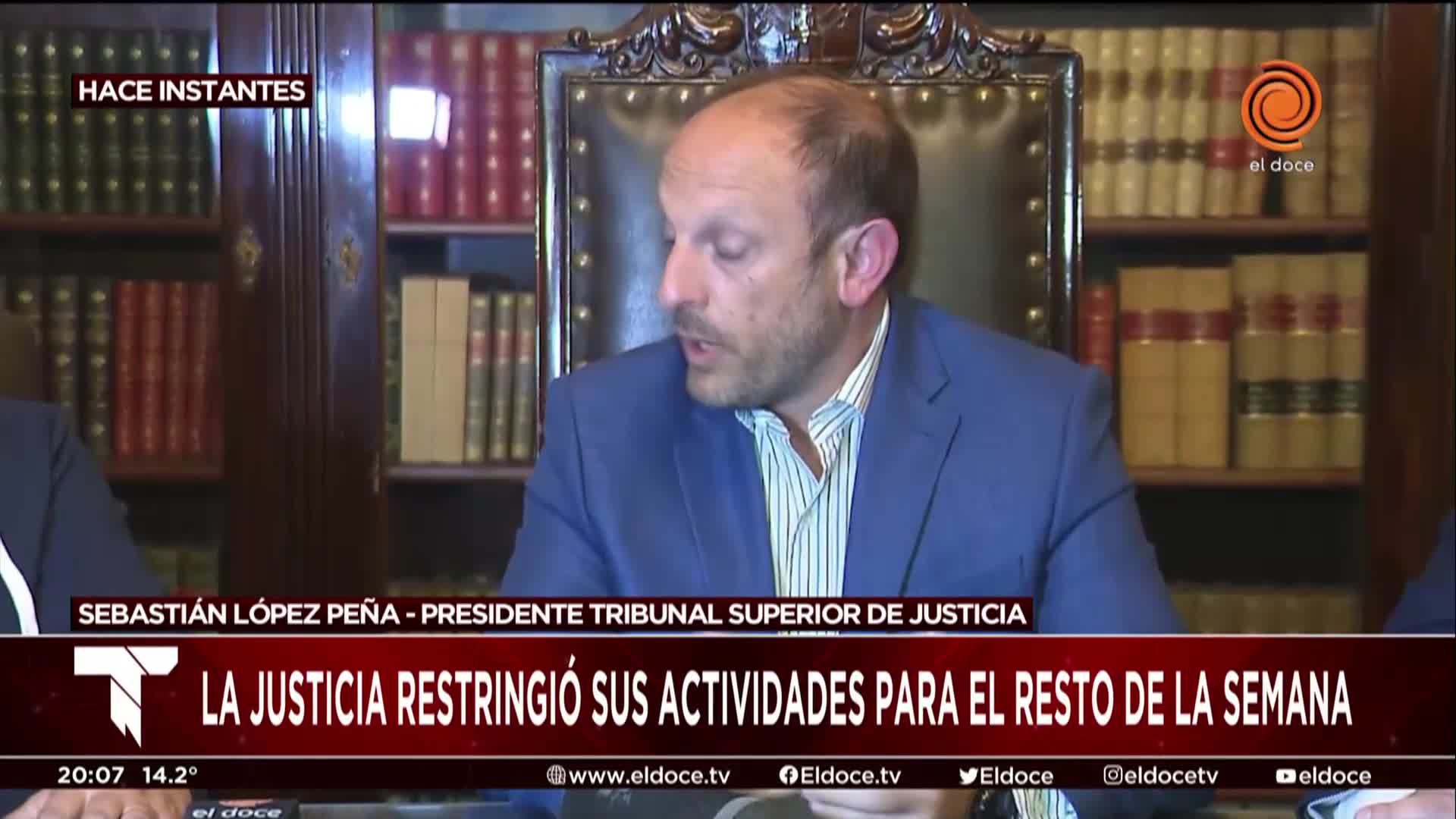 López Peña: “El servicio de Justicia está garantizado”