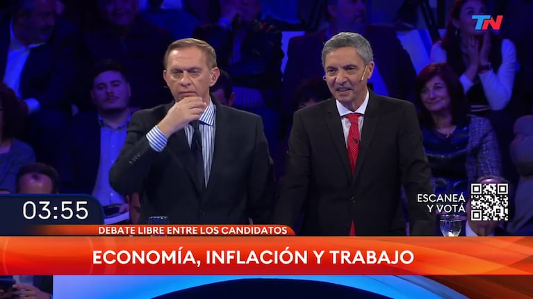 Fuerte cruce en el debate de candidatos a vicepresidente