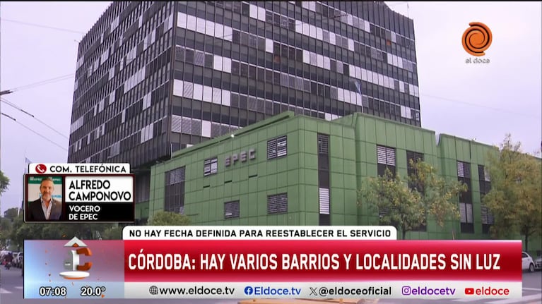 Apagón en Córdoba: varios barrios de la capital y el interior siguen sin luz