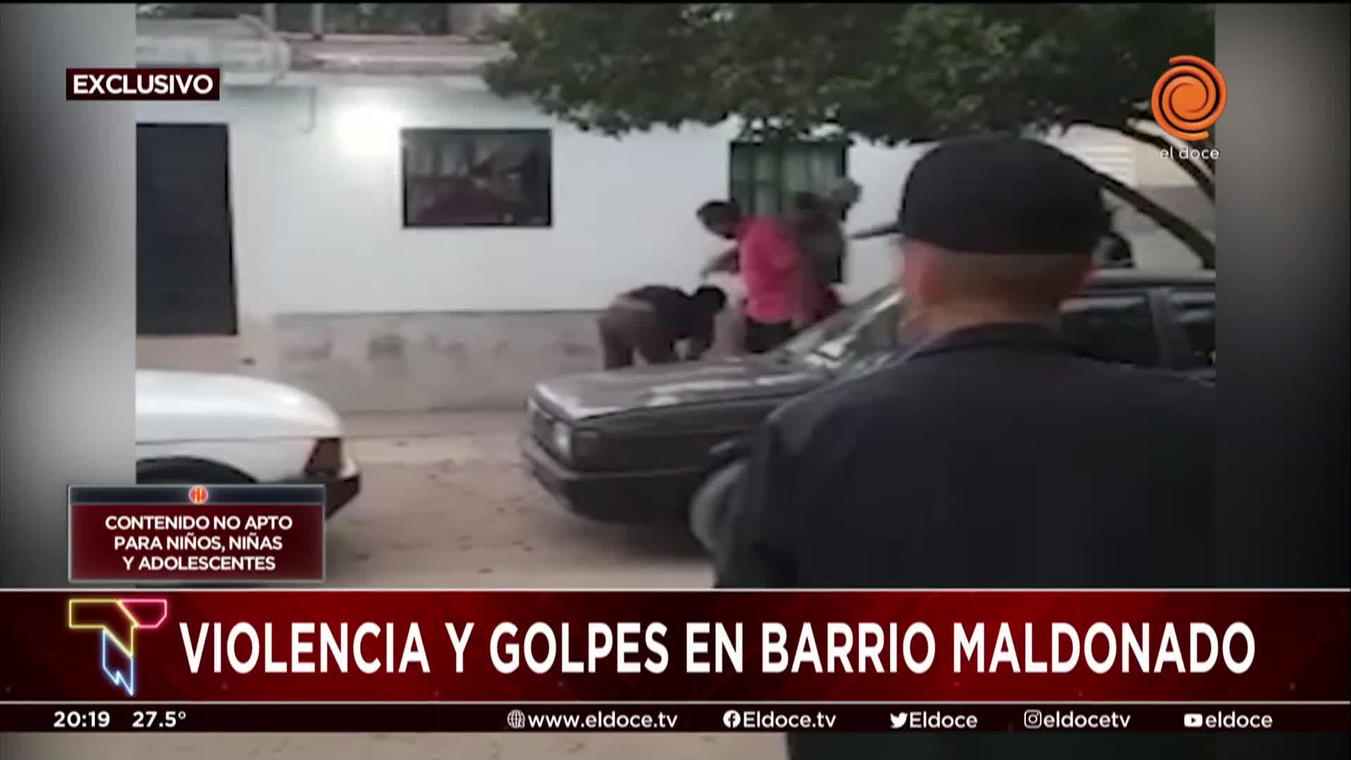 Violencia y golpes en barrio Maldonado