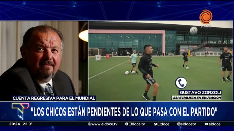 Especialista sugirió qué hacer en las escuelas con los partidos del Mundial