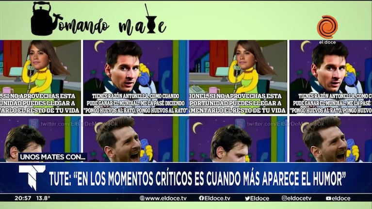 La reflexión de Tute sobre el humor, la pandemia y el psicoanálisis