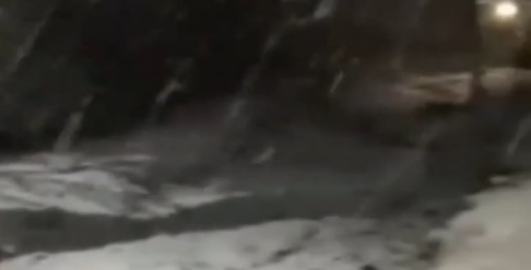 Video: nevó en las sierras San Luis y hay  probabilidad de nieve en Traslasierra