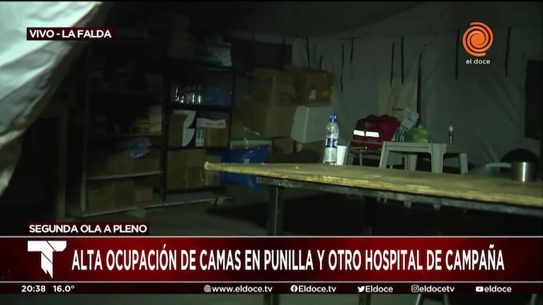 La Falda: habilitan otro hospital de campaña ante la alta ocupación de camas