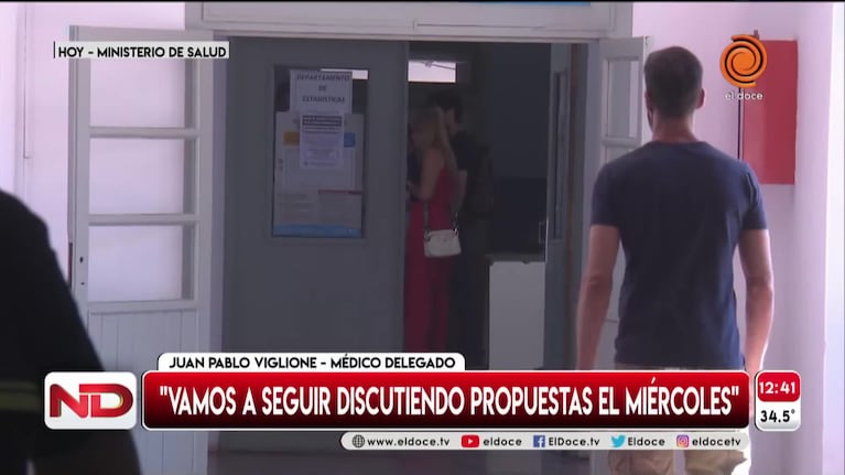 Barbás se reunió con personal de salud