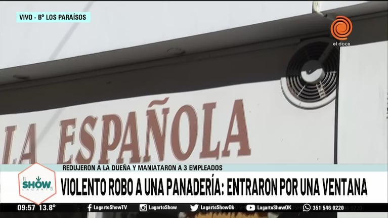 Córdoba: asaltaron y maniataron a la encargada de una panadería
